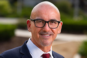 Peter before the Mt. SAC sign. 