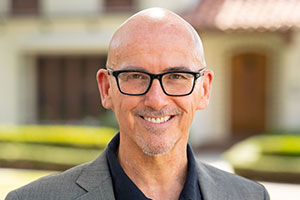 Peter before the Mt. SAC sign. 