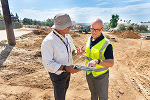 Peter with a graduate. 